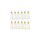 50 Cc Cam Damlalıklı Şeffaf Şişe [50 Cc=50Ml X 12 Adet] / Ecza Şişesi / Dropper Şişe Şeffaf Cam