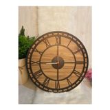 50 CM AHŞAP DUVAR SAATİ