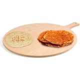 50 cm Ahşap Mdf Pizza Sunum Tahtası - Bazlama - Kesme Tahtası