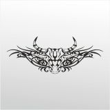 50 cm Boğa Deseni Folyo Sticker