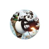 50 Cm Çap Kung Fu Panda 3 Şekilli Duvar Saati