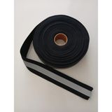 5,0 cm Genişliğinde 5 Metre Uzunluğunda Dikilebilen Siyah Fosforlu Polyester Reflektör Şerit