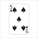 50 cm İskambil Kağıdı Folyo Sticker