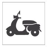 50 cm Motorsiklet Folyo Sticker