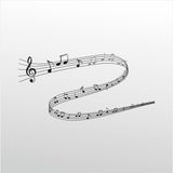 50 cm Müzik Notaları Folyo Sticker