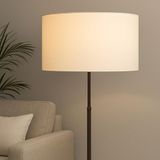 50 cm Silindir Masa Tavan Lambader Sarkıt Abajur Başlığı Krem 50CMX30CM - Çok Renkli