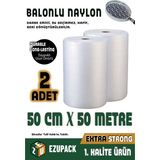 50 cm x 100 Metre Balonlu Naylon Patpat 1 .sınıf Balonlu Poşet Patpat Havalı Naylon Pat Pat Ambalaj
