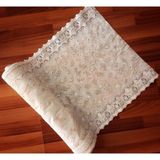 50 cm x 5 M Krem Meiwa Pvc Dantel Raf ve Dolap Örtüsü - Ahşap - Bej - Seçenek 1
