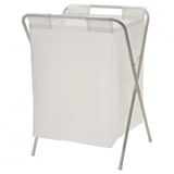 50 Litre Beyaz,Katlanir, Camasir Sepeti Meridyendukkan Acilir Kapanir Pratik Kirli Sepeti 50 Lt U42x G43x Y60 Cm