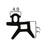 50 M Pvc Pimapen Kapı-Pencere Contası Nat 05 Siyah Fitil
