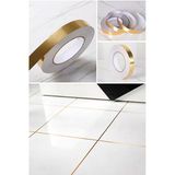 50 Metre Banyo Lavabo 0.50 Cm Duvar Için Uygun Fanyans Arası Şerit Bant Gold Yansıma Görünüm Seramik