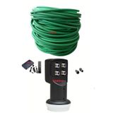 50 METRE DIŞ ORTAM UYDU ANTEN KABLOSU+ 4LÜ LNB+ HD UYDU CİHAZI+ 4 F KONNEKTÖR