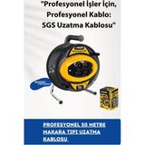 50 Metre Makaralı Uzatma Kablosu – 3X1.5 Mm² Profesyonel Tip
