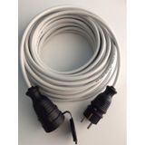 50 Metre Topraklı Seyyar Uzatma Kablosu 3x1,5 Mm Ttr Cca Beyaz 50 M