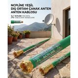 50 Metre Uydu Çanak Anten Kablosu Yeşil 48 Tel Dış Ortam Dayanıklı
