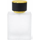50 ml (5 Adet) Küçük Kare Buzlu (Sprey Aparat Ile Kapatılır) Boş Parfüm Şişesi