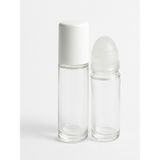 50 ml Boş Silindir Cam Roll-On Şişesi - 70 Adet