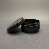 50 ml Boş Siyah Krem Kutusu , Siyah Plastik Krem Kavanozu x 6 Adet