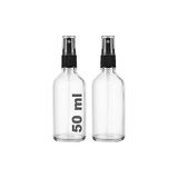 50 ml Kapaklı Siyah Sprey Şeffaf 50 cc Fısfıs Kolonya Dezenfektan Şeffaf Cam Şişe 2 Adet (Şeffaf Şişe | Siyah Sprey, 50 Ml) - 0-Koyu Mavi - 1 Adet