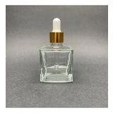 50 Ml Kare Model Cam Damlalıklı Şİşe , Gold Metal Kapaklı , 50 Cc Cam Damlalıklı Köşeli Şişe x 6 Adet