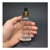 50 Ml Milano Model Cam Damlalıklı Şİşe , Gold Metal Kapaklı , 50 Cc Cam Damlalıklı Milano Şişe x 6 Adet