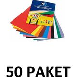 50 Paket Elişi Kağıdı A4 10 Renk Karışık 10 Lu Poşet
