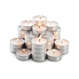 50 Pcs Vıp White Tea Light Candle 50 Adet Vıp Kalite Beyaz Tea Light Mum Beyaz Mum Yılbaşı Mumları