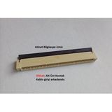 50 Pin 0.5 Adımlı Flex Soketi Ffc Konnektörü Arka Girişli 50-0.5-Arka