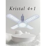 50 Wat 3300 Lumen 4 Kollu Katlanır Pervane LED Ampül Tasarruflu 40WAT Kanatlı LED Csr-50 - Beyaz