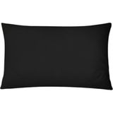 50 x 90 Cm. Yastık Kılıfı 2 Adet %100 Pamuklu - Siyah - 50x90cm