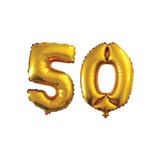 50 Yaş Sayı Folyo Balon Gold 40 İnç 100 cm