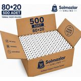 500 Adet 80X20 Termal Kağıt Rulosu Pos Yazarkasa Fiş Rulosu Solmazlar Online - -- - Belirtilmemiş