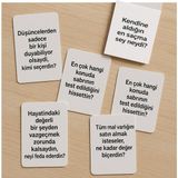 500 Adet Sohbet Açıcı Soru Kart Oyunu - Siyah - Beyaz