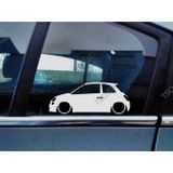500 Kelebek Cam Oto Sticker 17 CM 2 Adet