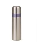 500 ml Gümüş - Mavi - Pembe Paslanmaz Çelik Termos – Çift Katmanlı Vakumlu, 24 Cm, Isı Yalıtımlı Sızdırmaz Seyahat ve Ofis Matara (Gümüş) - Acı Kahverengi - 1 lt