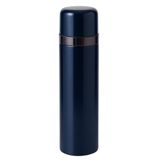 500 ml Gümüş - Mavi - Pembe Paslanmaz Çelik Termos – Çift Katmanlı Vakumlu, 24 cm, Isı Yalıtımlı Sızdırmaz Seyahat ve Ofis Matara (Mavi)