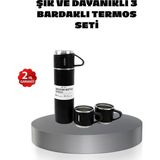 500 ml Paslanmaz Çelik Termos Seti – Sızdırmaz, Vakumlu, Isı Koruma Özellikli, Taşınabilir Termos - Lisinya - -- - Çok Renkli