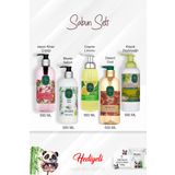 500 ML Sabun Paket Zeytinyağlı, Desert Oud, Beyaz Sabun, Çeşme Limonu, Japon Kiraz Çiçeği ve Rosie