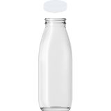 500 ml Şeffaf Süt, Ayran, Su, Limonata, Meşrubat Şişesi 500 cc Askılı Kapaklı Cam Şişe 2 Adet