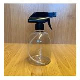 500 ml Siyah Tetik Spreyli Şeffaf Tombul Plastik Şişe , 500 cc Spreyli Plastik Şişe x 4 Adet