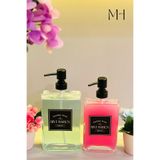 500 ml+750 ml İkili Modern ve Şık Tasarım Cam Sıvı Sabunluk