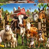 500 Parça Çiftlik Arkadaşları Hayvan Puzzle - 19905 - Farmyard Buddies