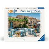 500 Parça Marzamemi, Sicilya Puzzle - 01-Mavi