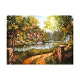 500 Parça Nehir Kenarı Kulübesi Puzzle