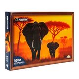 500 Parça Puzzle Anne Fil ve Yavrusu