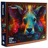 500 Parça Puzzle: Çiçekler ve Geyik