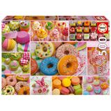 500 Parça Tatlı Parti Kolajı Puzzle - 19904 - Sweet Party Collage