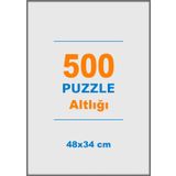 500 Parçalık Puzzle Altlığı - 48x34 Cm Beyaz Puzzle Alt Tablası