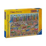 5000 Parça Puzzle Rizzi Şehir - 01-Mavi