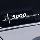 5008 Yan Cam Sticker Oto Kapı Çıkartma Tuning oto 20 cm x 7 cm yazı 368